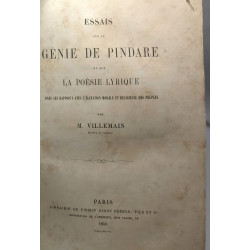 Essais sur le génie de pindare et sur la poésie lyrique