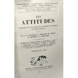 Les Attitudes. - Symposium de l'Association de psychologie...