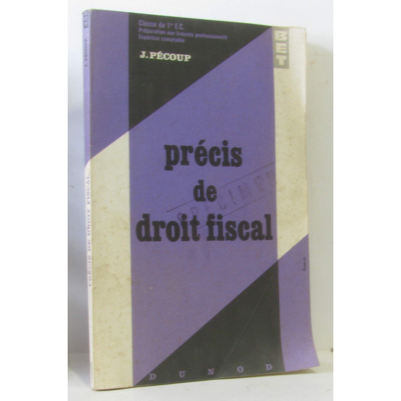 Précis de droit final