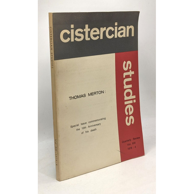 Cisterian studies - quaterly review Vol. XIII 1978:4
