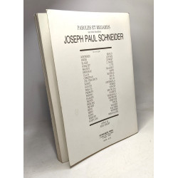Joseph Paul Schneider / paroles et rebard