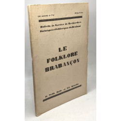 Le folklore Brabançon 12e année (1933) - n°71 + 72 --- 2 numéros