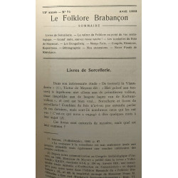 Le folklore Brabançon 12e année (1933) - n°71 + 72 --- 2 numéros