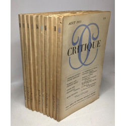 N°90 à 99 - 10 numéros consécutifs édités entre 1954 et 1955 -...