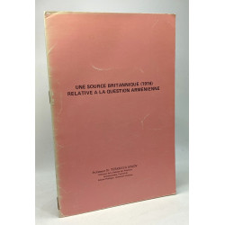 Une source britannique (1916) relative à la question arménienne
