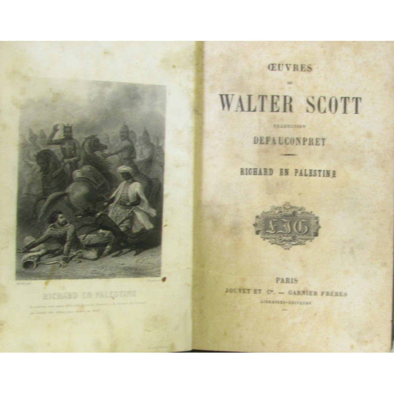 Richard en Palestine Oeuvres de Walter Scott traduction Defaucnpret