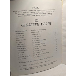 Giuseppe Verdi - L'arc revue trimestrielle - n°81