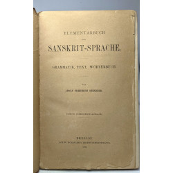 Elementarbuch Der Sanskrit-Sprache: Grammatik Text Worterbuch