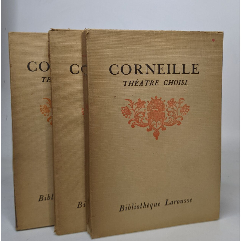 Théâtre choisi - tomes I II et III
