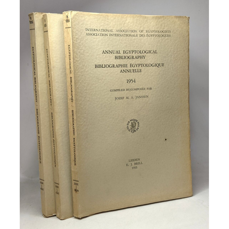 Annual egyptological bibliography / Bibliographie égyptologique...