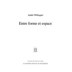 Entre forme et espace