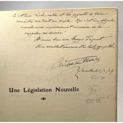 Une législation nouvelle - quelques aspects positifs du droit...