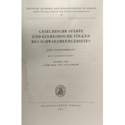 Griechische städte und einheimische völker des schwarzmeergebietes...