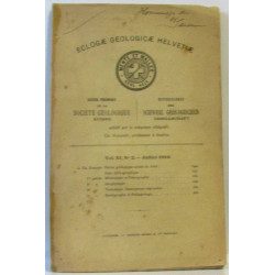 Eclogae geologicae helvetiae - vol XI n°2 juillet 1910 (non coupé...