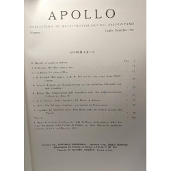 Apollo - Bollettino - I Luglio-Dicembre 1961 + II Gennaio -...