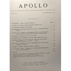 Apollo - Bollettino - I Luglio-Dicembre 1961 + II Gennaio -...
