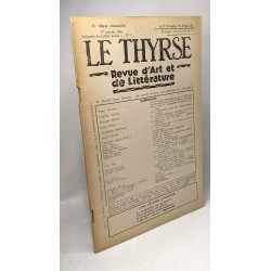 Le Thyrse - revue d'art et de littérature - IVe série - 1er Mai...