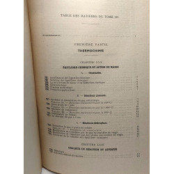 Traité de chimie physique TOME III (nouveau tirage)