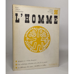 Lot de 6 numéros de "Revue francaise d'anthropologie / l'homme" :...