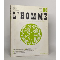 Lot de 6 numéros de "Revue francaise d'anthropologie / l'homme" :...