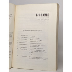 Lot de 6 numéros de "Revue francaise d'anthropologie / l'homme" :...