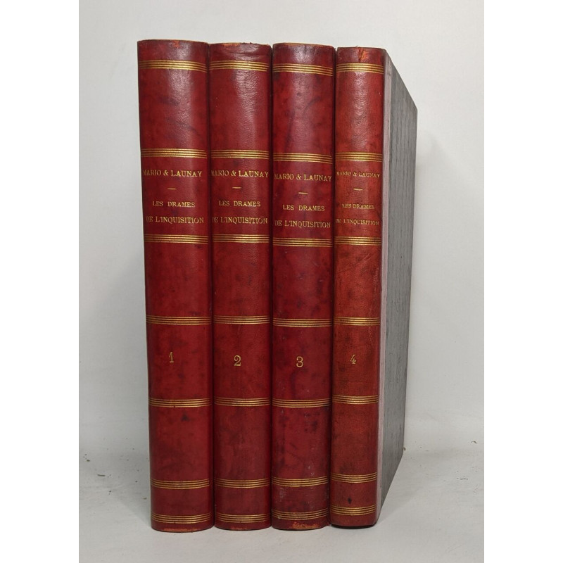 Les drames de l'inquisition - 4 volumes
