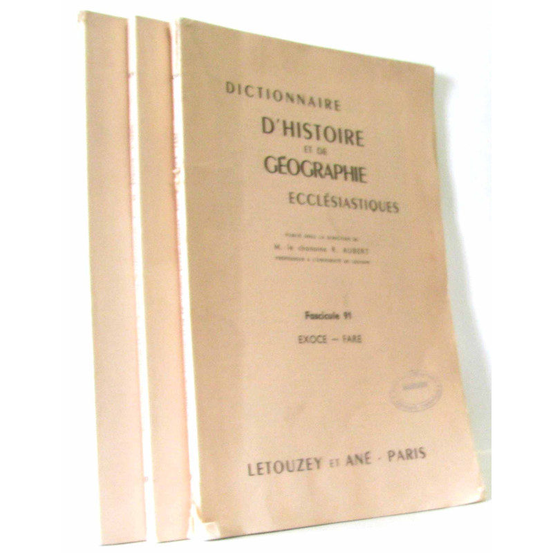 Lot de 3 fascicule: Dictionnaire d'histoire et de géographie...