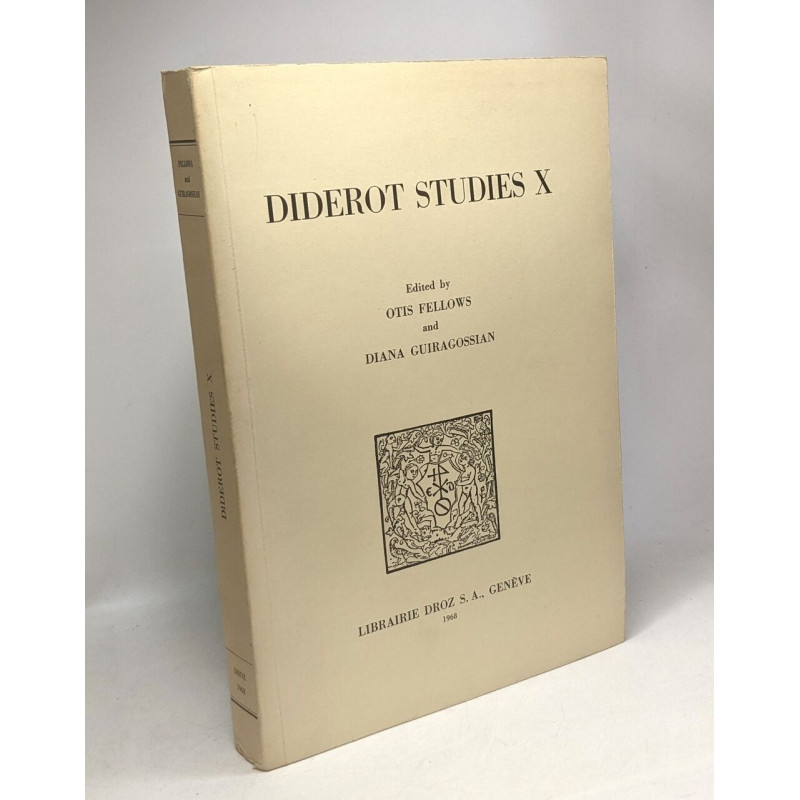 Diderot studies X