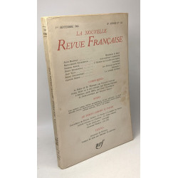 La Nouvelle Revue Française - N°141 - 12e année 1er Septembre 1964...