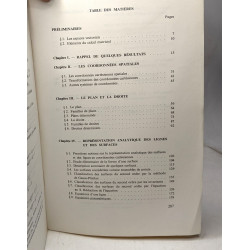 Géométrie analytique - partie algébrique