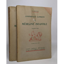 Lot de 2 "Conférence cliniques de médecine infantile": première...