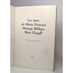 Les amis du musée national message biblique marc Chagall