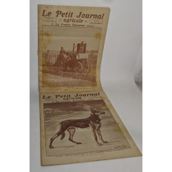 Lot de 17 numéros de l'hebdomadaire "Le petit journal agricole et...