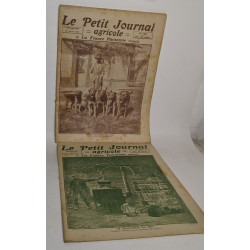 Lot de 17 numéros de l'hebdomadaire "Le petit journal agricole et...