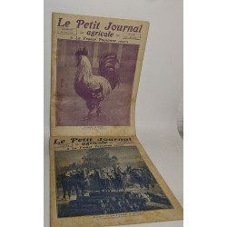 Lot de 17 numéros de l'hebdomadaire "Le petit journal agricole et...