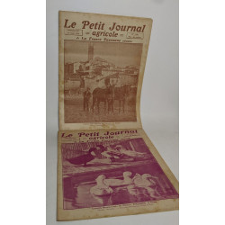 Lot de 17 numéros de l'hebdomadaire "Le petit journal agricole et...