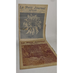Lot de 17 numéros de l'hebdomadaire "Le petit journal agricole et...