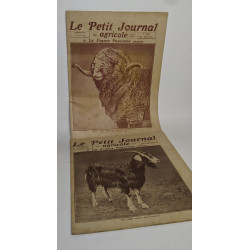 Lot de 17 numéros de l'hebdomadaire "Le petit journal agricole et...