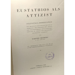 Eustathios als attizist - inaugural-dissertation von Torsten Hedberg