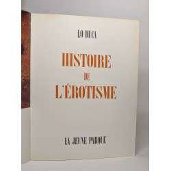 Histoire de l'érostisme