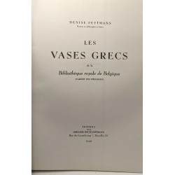 Les vases grecs de la bibliothèque royale de Belgique