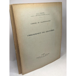 Cahiers de paléonthologie 4 volumes : embranchement ds coelentérés...