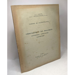Cahiers de paléonthologie 4 volumes : embranchement ds coelentérés...