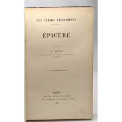Épicure - les grands philosophes