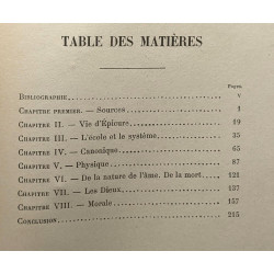 Épicure - les grands philosophes
