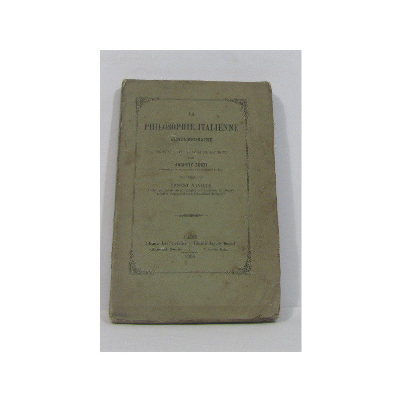 La philosophie italienne contemporaine