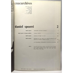 Cnacarchives. N° 2 /1971 : Daniel Spoerri + N°4 /1972: Fernandez +...