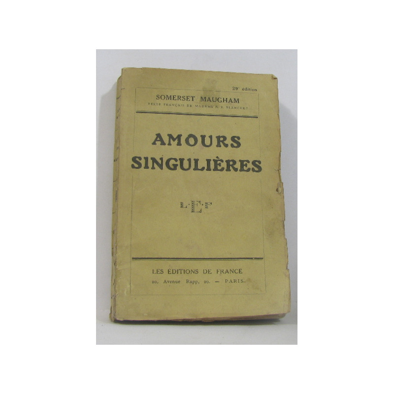 Amours singulières