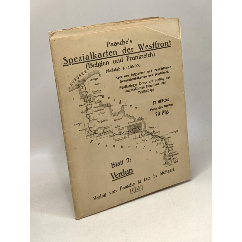 Paasche's Spezialkarten der Westfront (Belgien und Frankreich)...