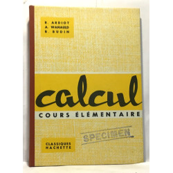 Calcul cours élémentaire (exemplaire spécimen)